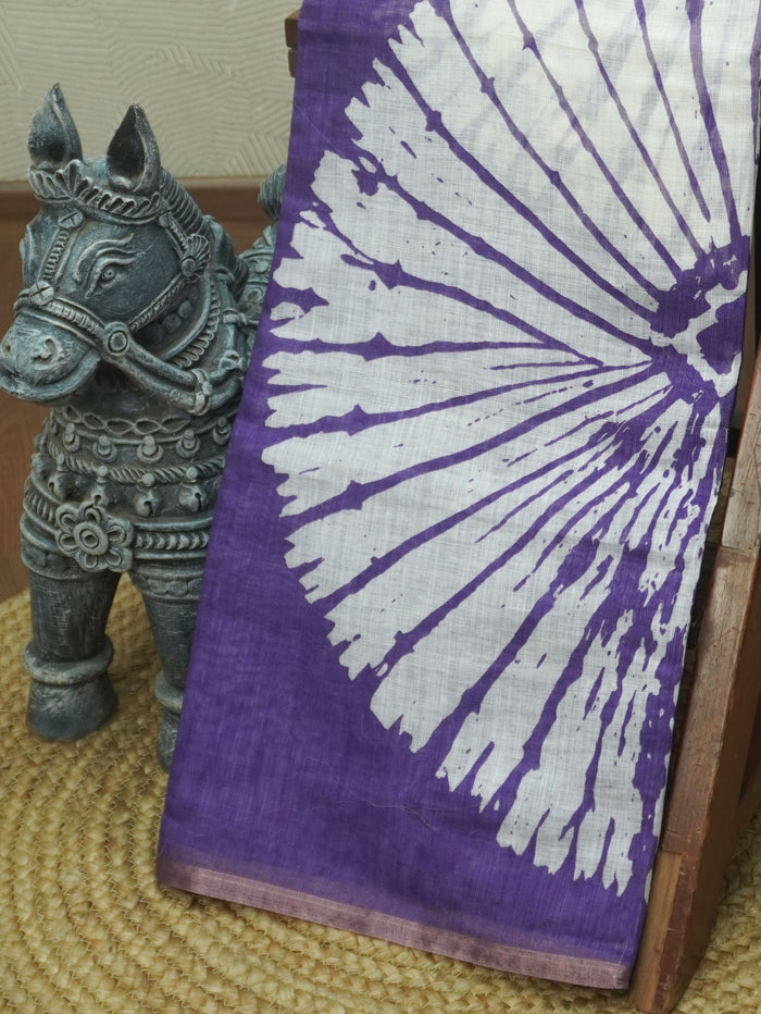 Linen Cotton Saree | TTDS3501