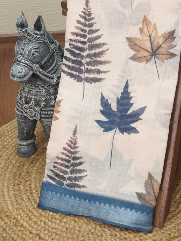 Linen Cotton Saree | TTDS3516