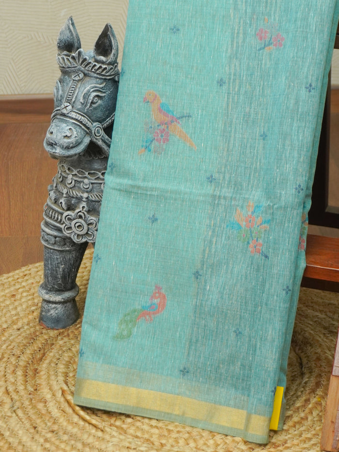 Linen Cotton Saree | TTDS3533
