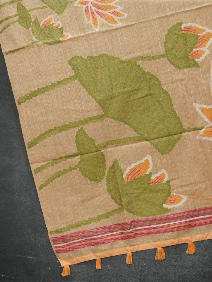Linen Cotton Saree | TTDS3537
