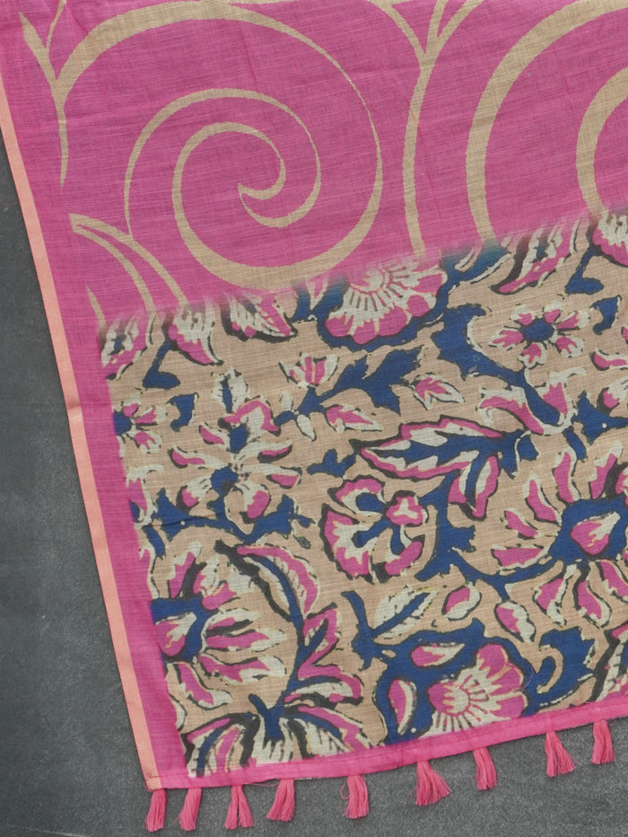 Linen Cotton Saree | TTDS3543
