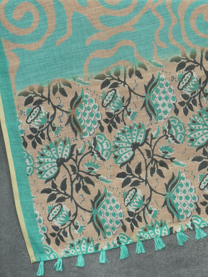 Linen Cotton Saree | TTDS3544