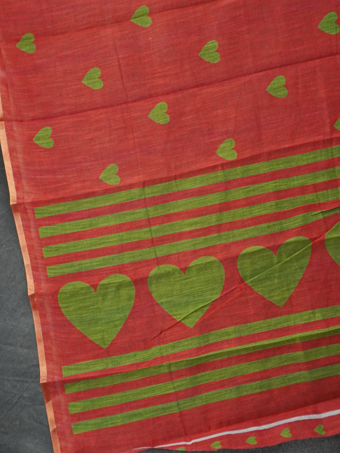 Linen Cotton Saree | TTDS3559