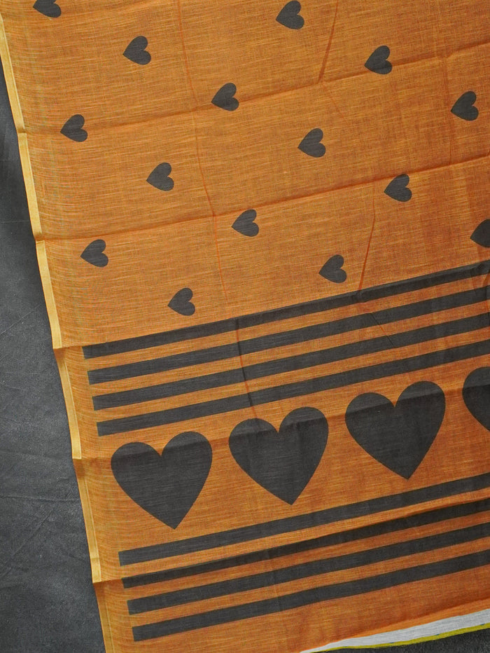 Linen Cotton Saree | TTDS3559