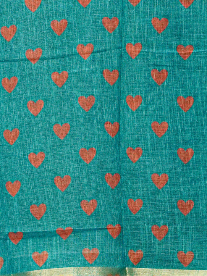 Linen Cotton Saree | TTDS3559
