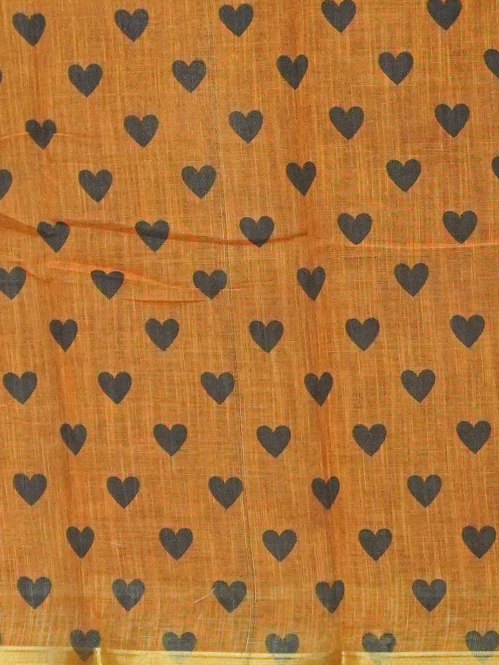 Linen Cotton Saree | TTDS3559