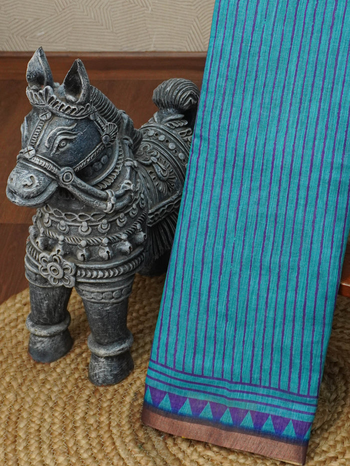 Linen Cotton Saree | TTDS3567