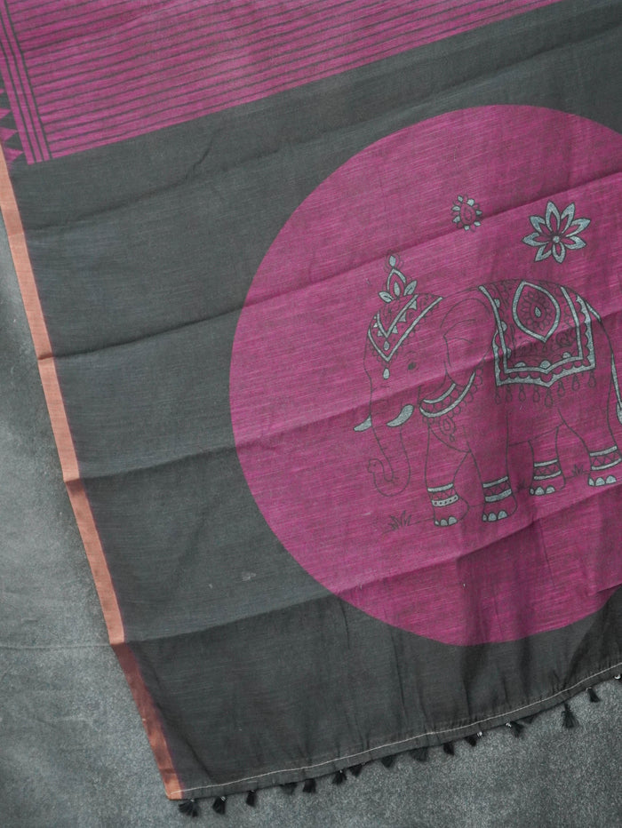 Linen Cotton Saree | TTDS3567