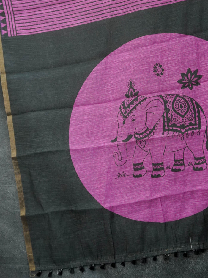 Linen Cotton Saree | TTDS3567