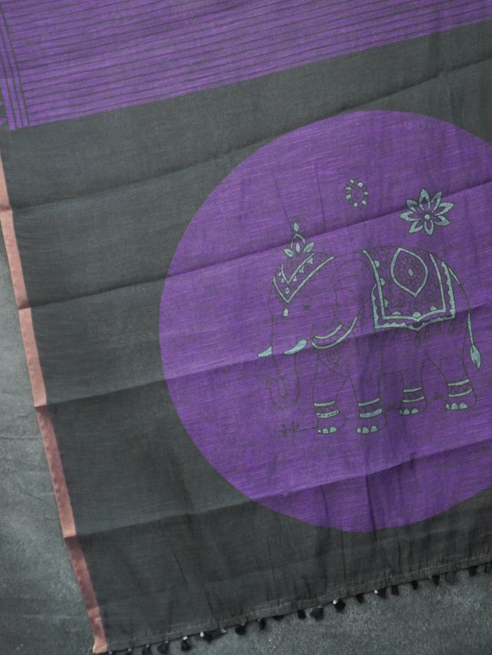 Linen Cotton Saree | TTDS3567