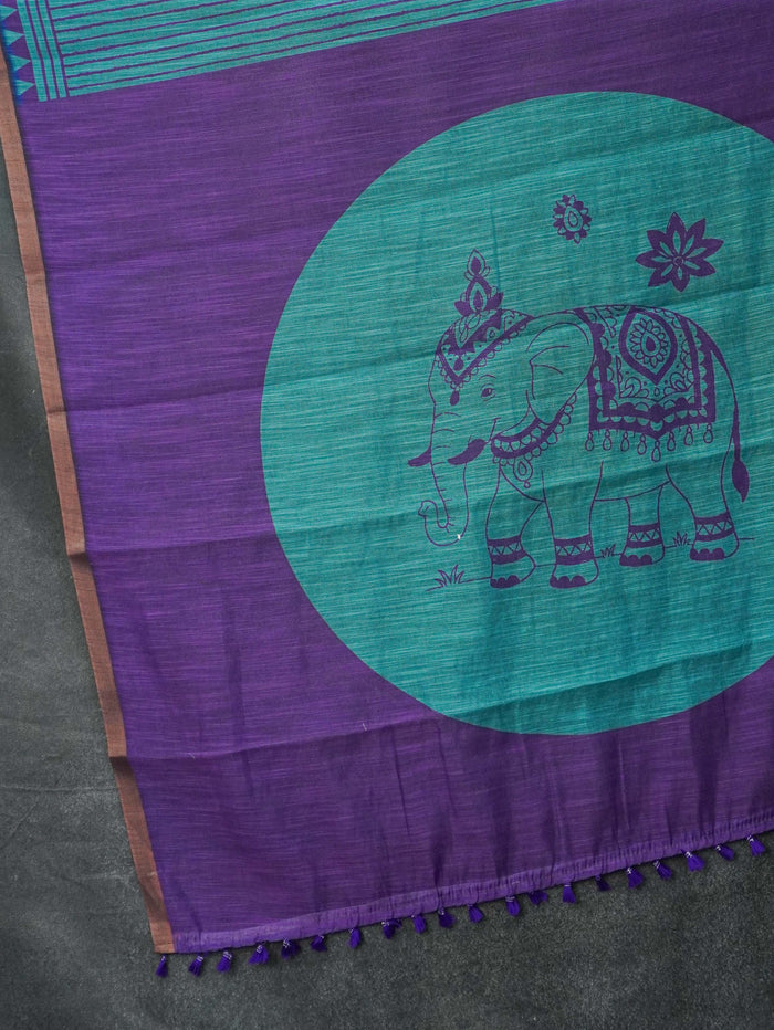 Linen Cotton Saree | TTDS3567
