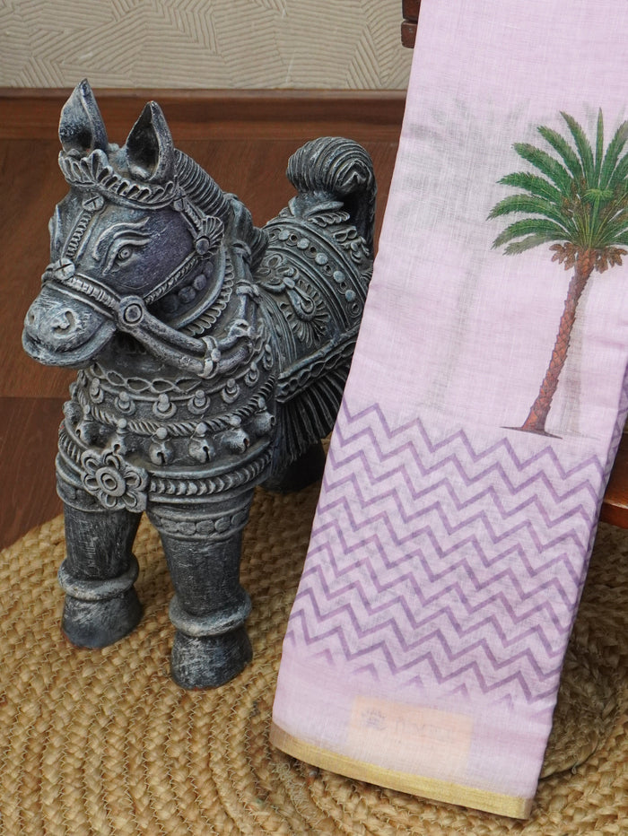 Linen Cotton Saree | TTDS3568