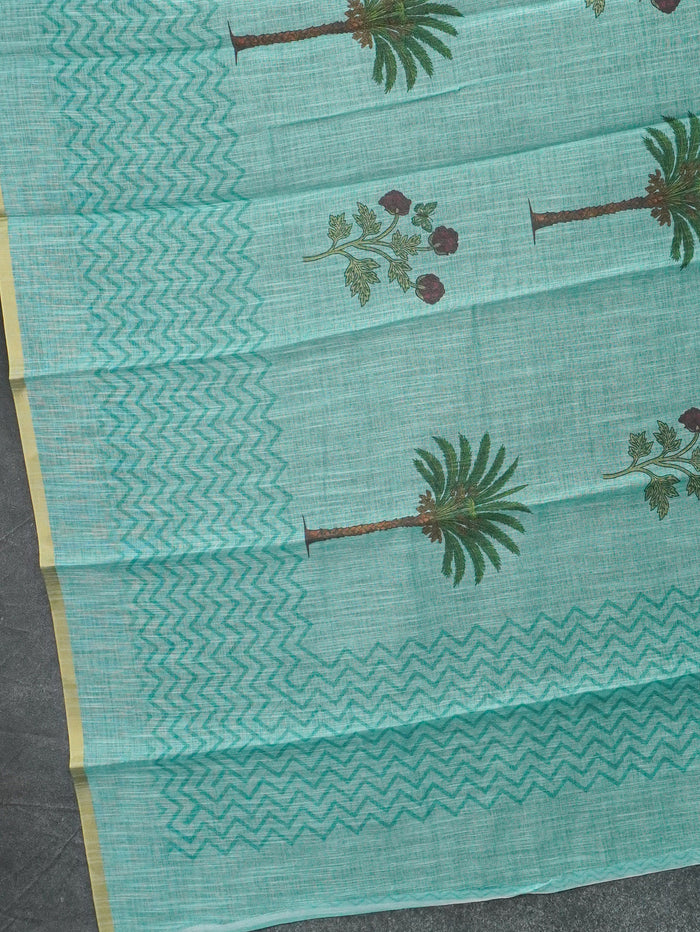 Linen Cotton Saree | TTDS3568