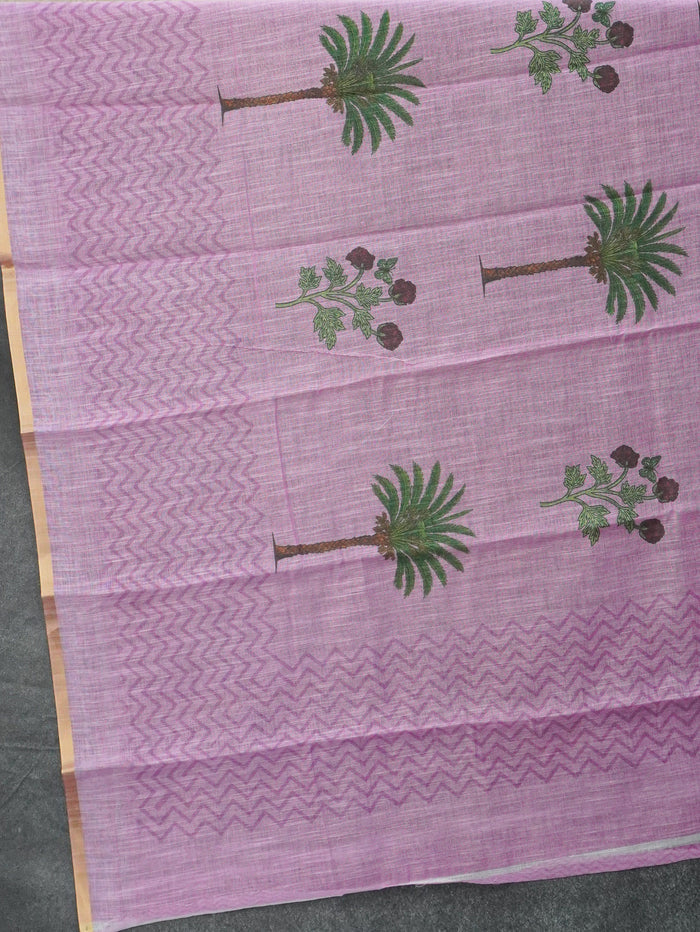 Linen Cotton Saree | TTDS3568