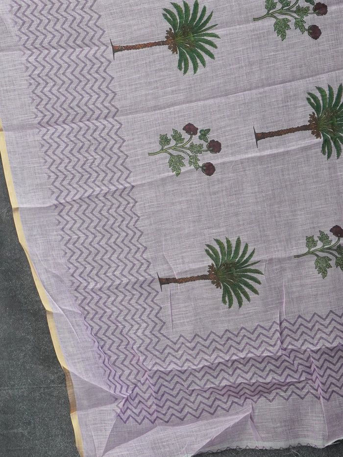 Linen Cotton Saree | TTDS3568