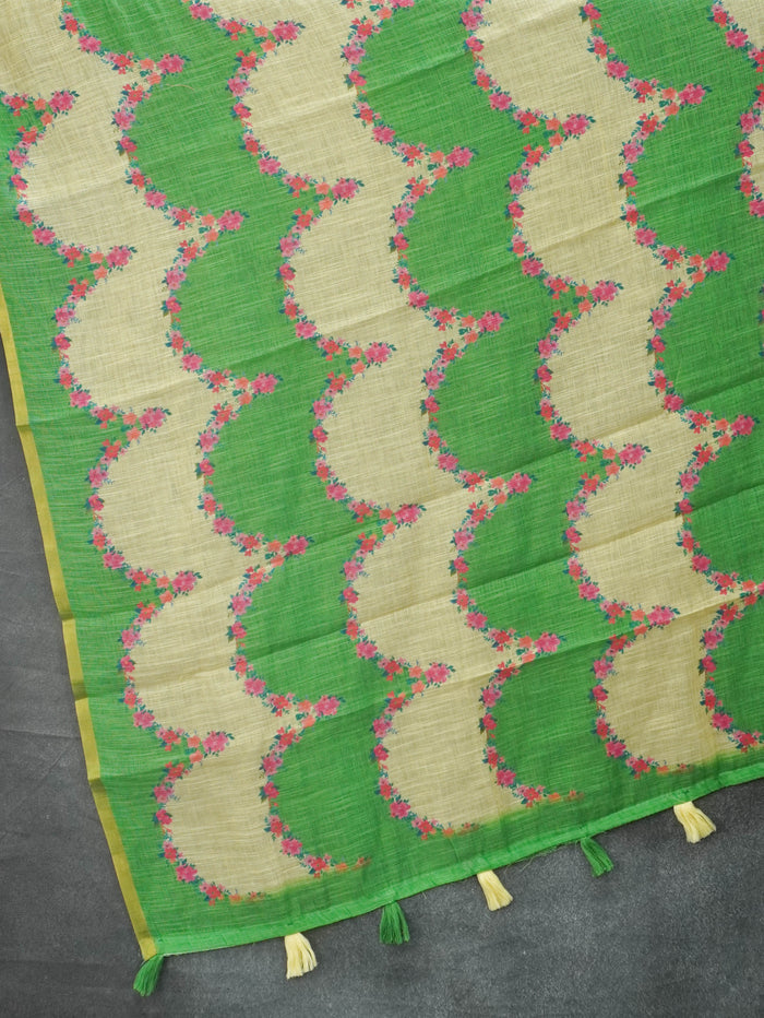 Linen Cotton Saree | TTDS3577