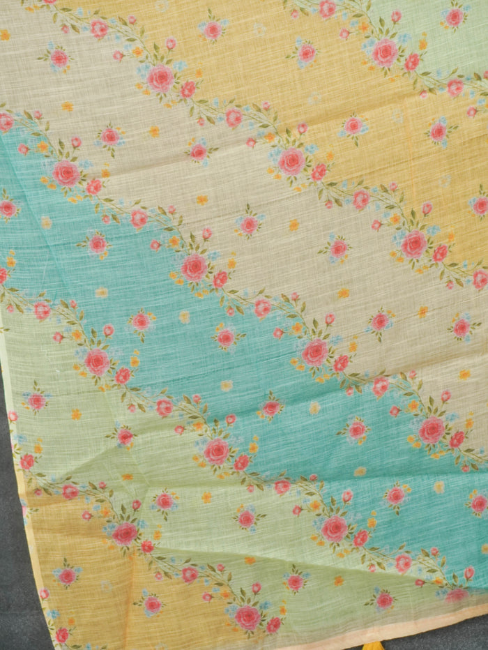 Linen Cotton Saree | TTDS3593