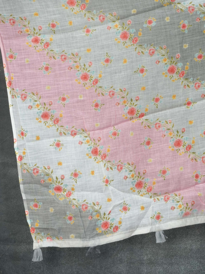 Linen Cotton Saree | TTDS3593