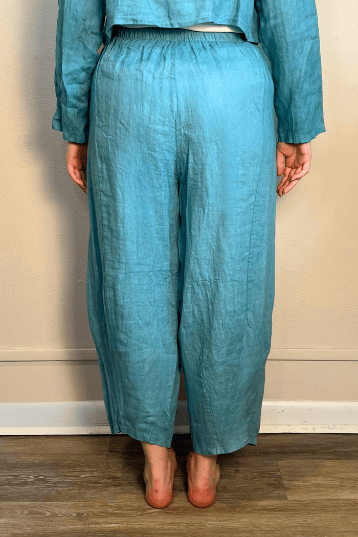 Linen Crop Bungee Pant