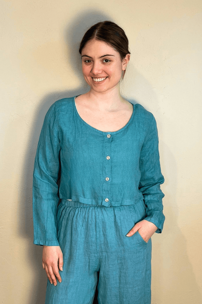 Linen Crop Jacket