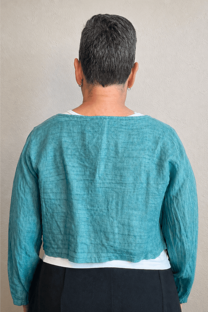 Linen Crop Jacket