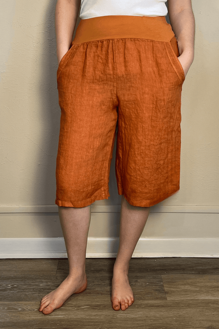 Linen Long Shorts
