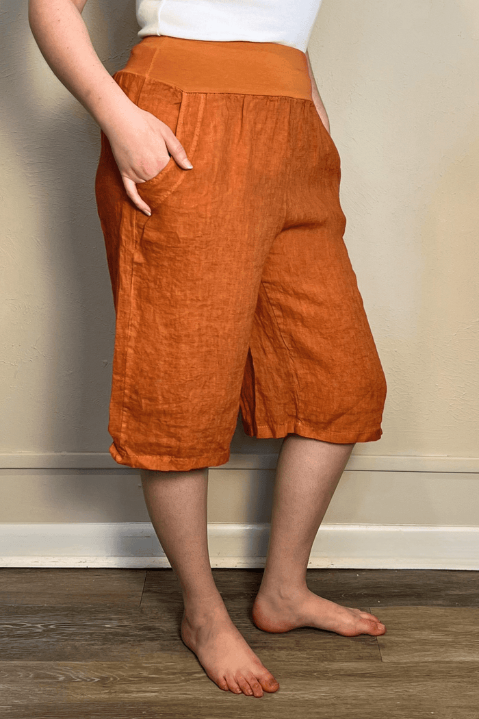 Linen Long Shorts