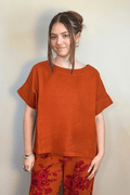 Linen Orla Shirt - Koi