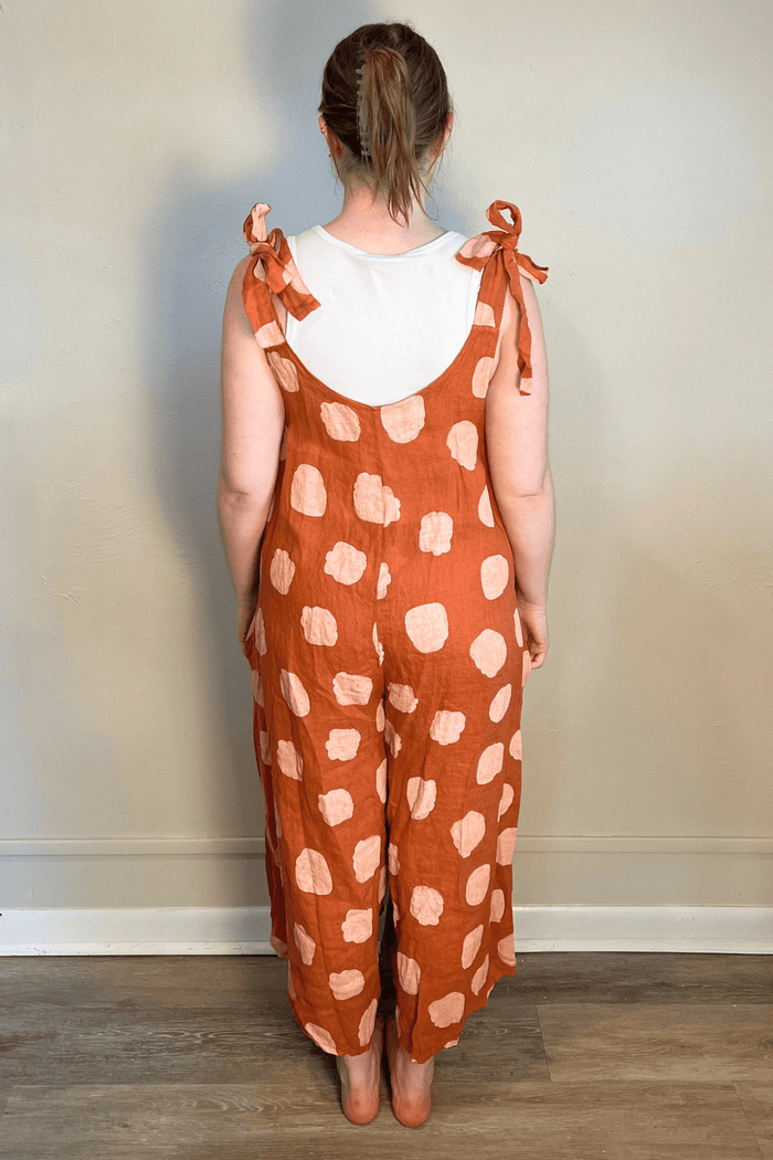 Linen Print Jumpsuit