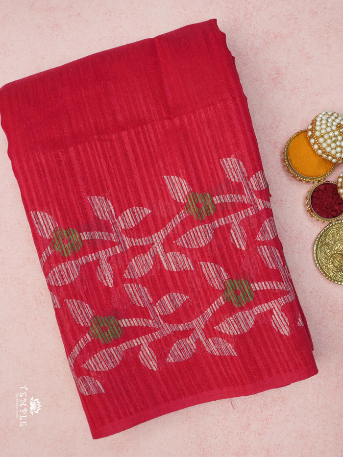 Linen Silk Saree | TTDS2266