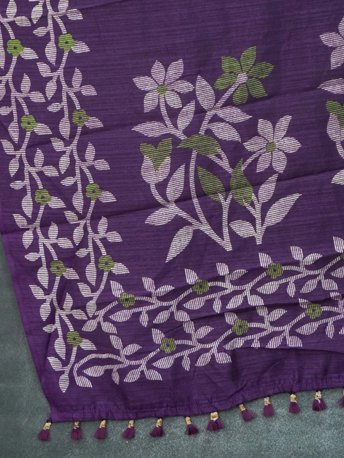 Linen Silk Saree | TTDS2266