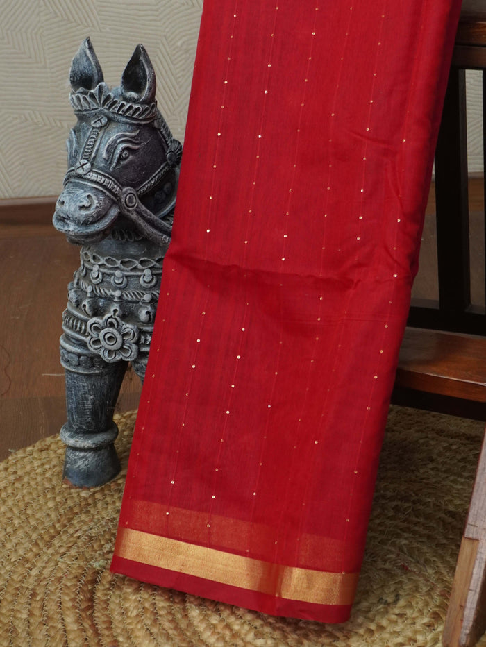 Linen Silk Saree | TTDS3437
