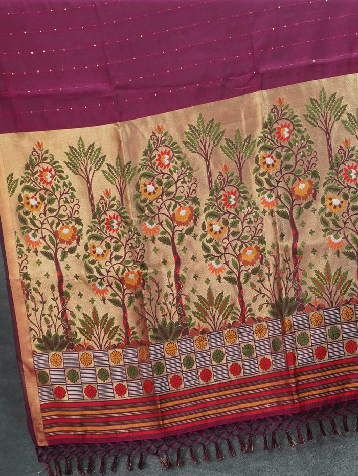 Linen Silk Saree | TTDS3437