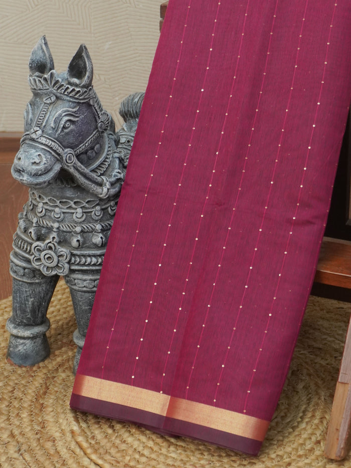 Linen Silk Saree | TTDS3469