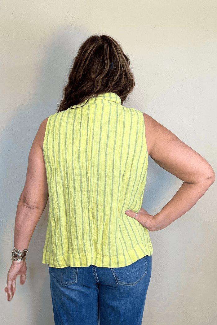 Linen Sleeveless Shirt