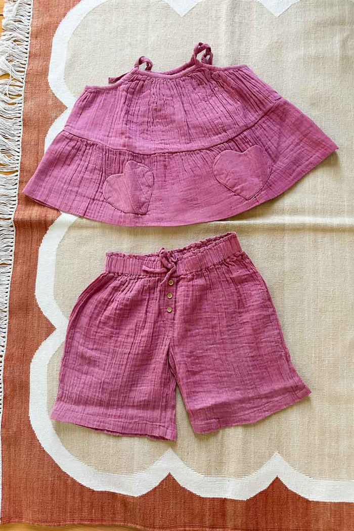Little Fry Sunshine Top - Bon Pink Organic