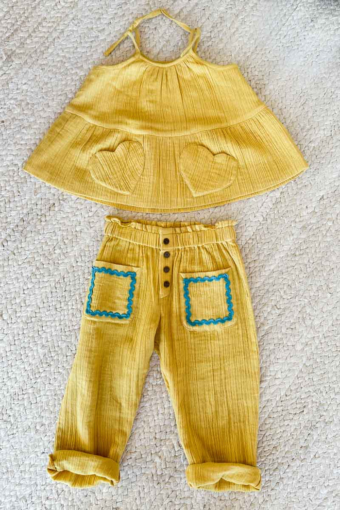 Little Fry Sunshine Top - Marigold Organic