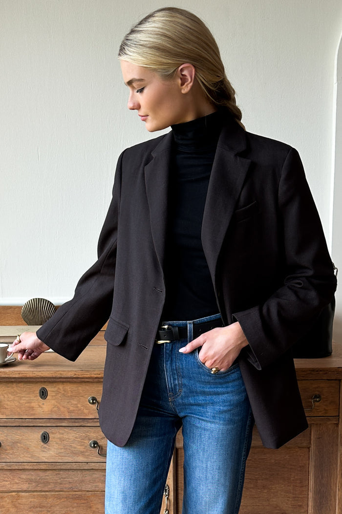 Little Turtleneck - Jet Black