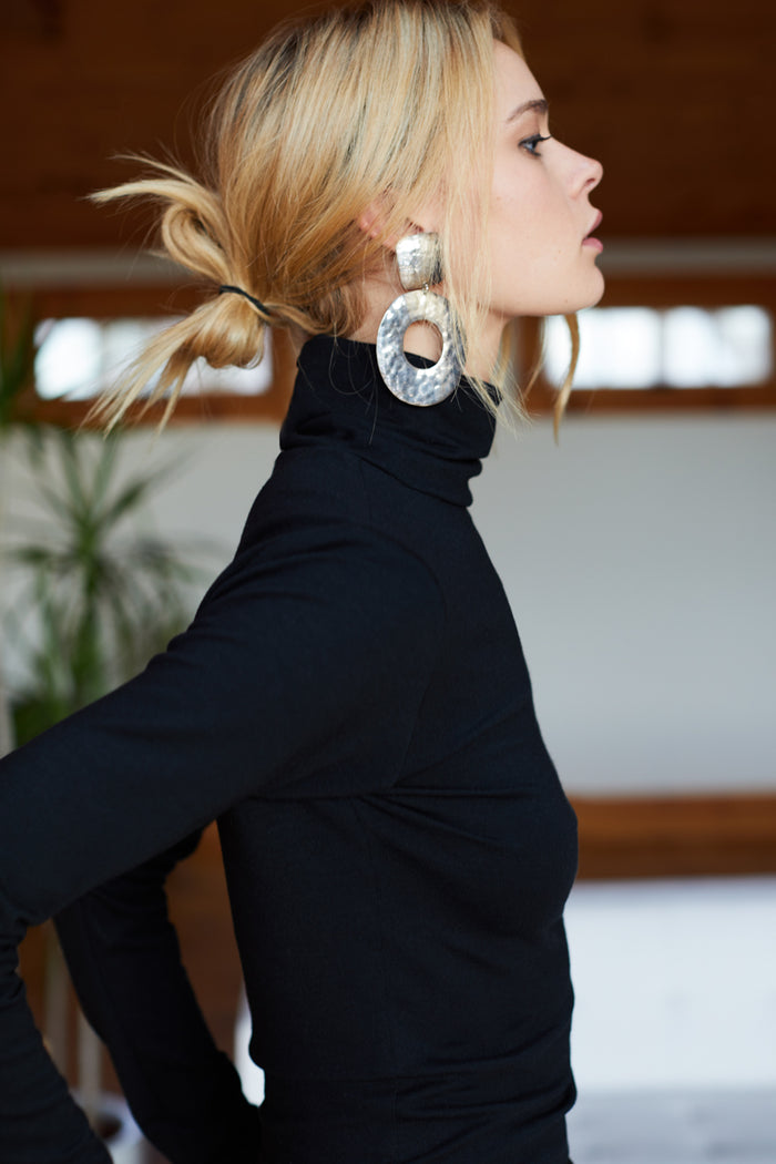 Little Turtleneck - Jet Black