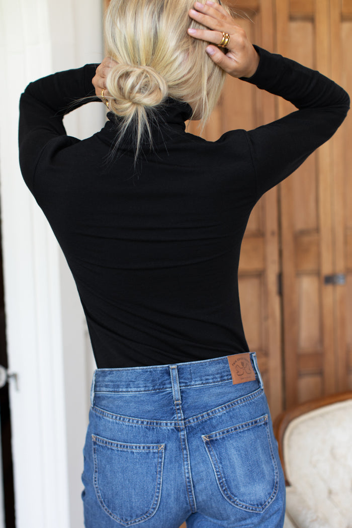 Little Turtleneck - Jet Black