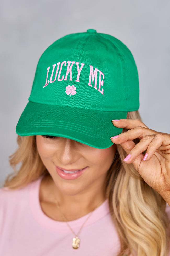 Lucky Me Green Baseball Hat FINAL SALE
