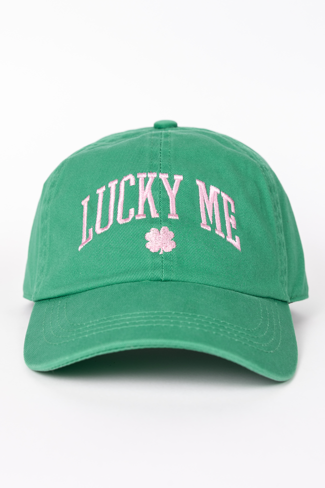 Lucky Me Green Baseball Hat FINAL SALE