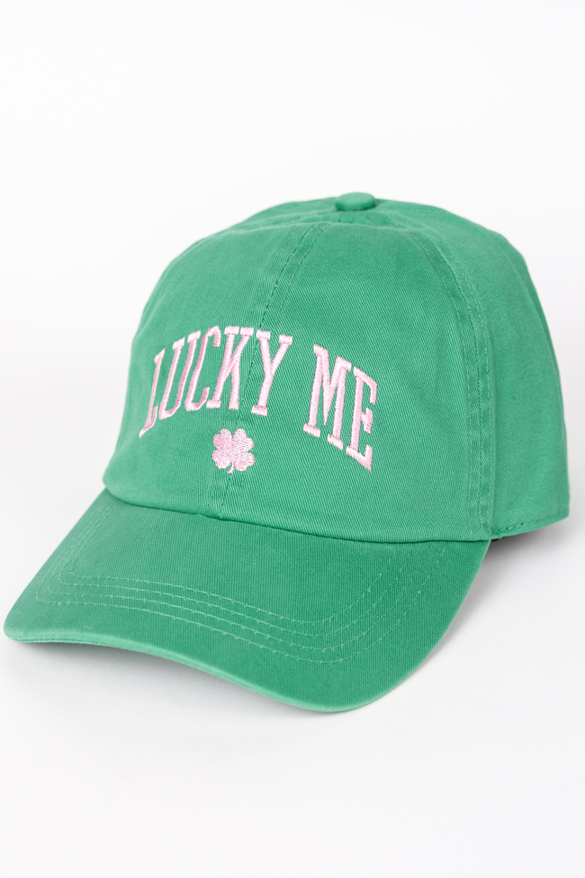 Lucky Me Green Baseball Hat FINAL SALE