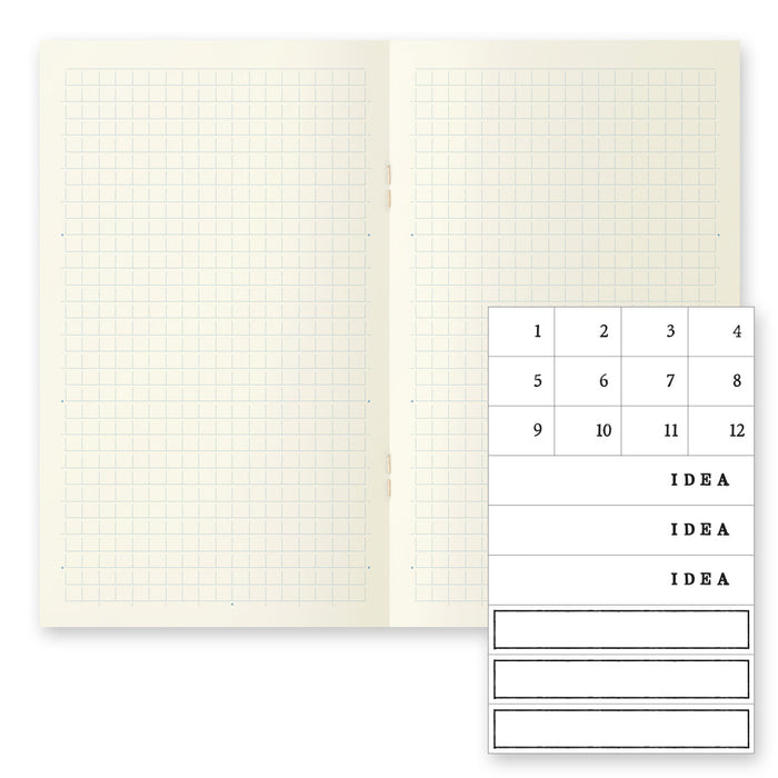 MD Notebook Light - B6 Slim - Grid