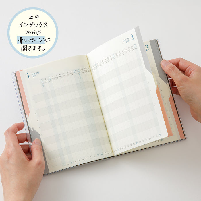Midori B6 Double Schedule - Progress - Gray