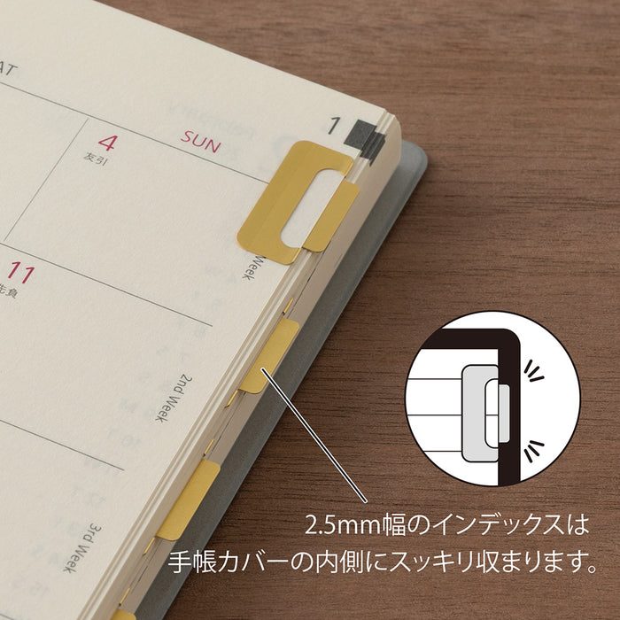 Midori Chiratto Index Clip - M - Brass