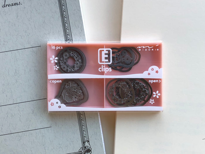 Midori Etching Clip E Clips - Flower