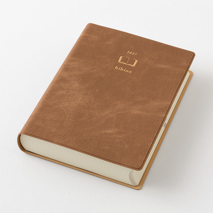 Midori Hibino A6 Diary - Camel