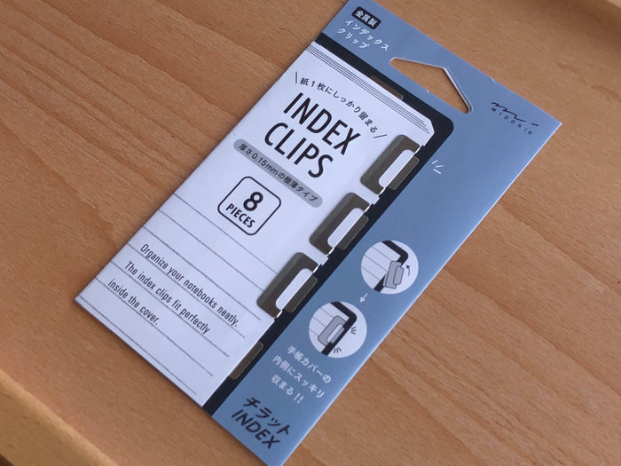 Midori Index Clips - Silver