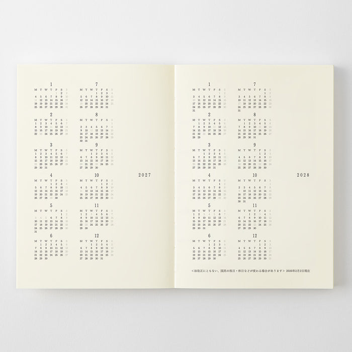 Midori MD Notebook Diary - A6